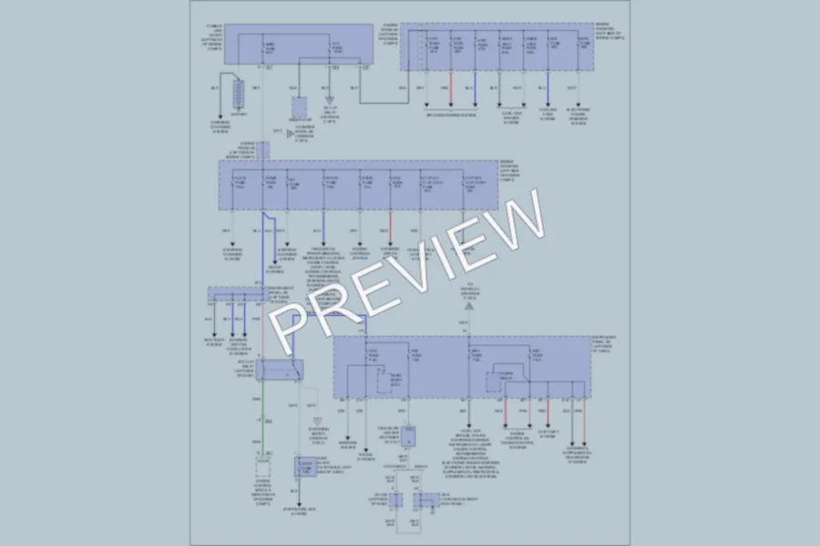2011 Toyota Yaris Power Distribution wiring diagram preview
