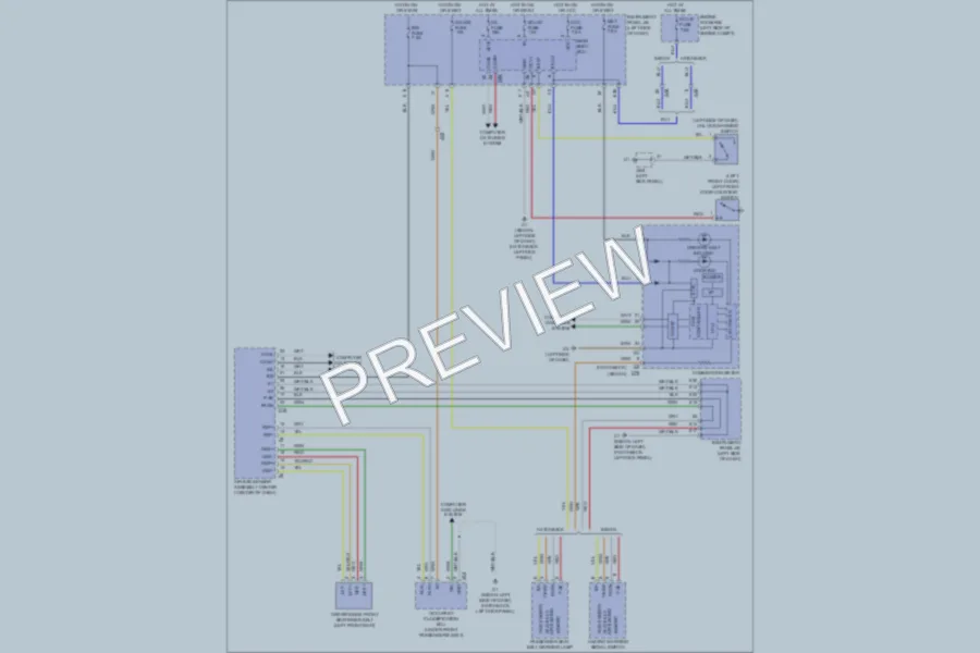 2011 Toyota Yaris Warning Systems wiring diagram preview