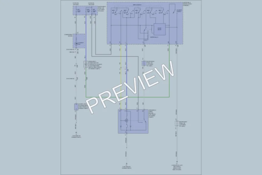 2011 Toyota Yaris Wiper Washer wiring diagram preview