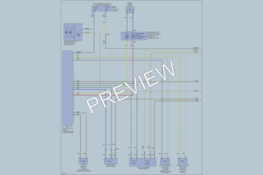 2011 Volkswagen Eos Supplemental Restraints wiring diagram preview