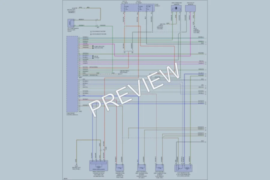 2011 Volkswagen GTI Air Conditioning wiring diagram preview