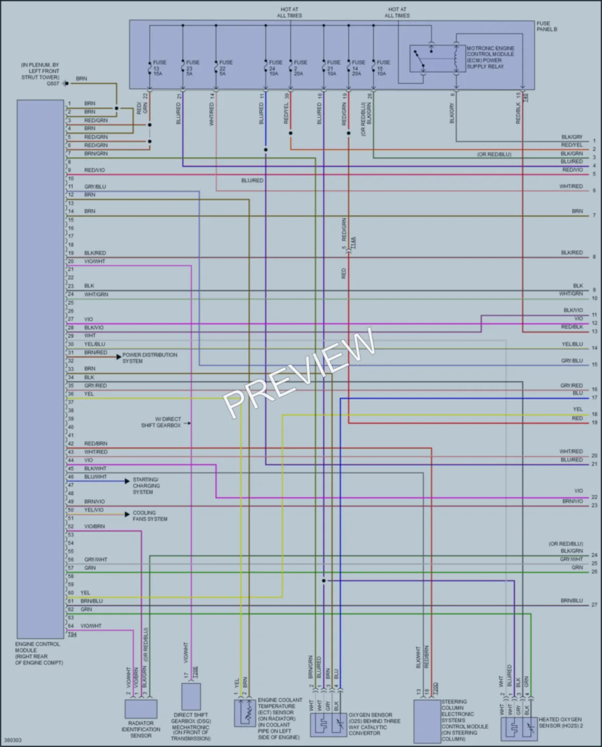 2011 Volkswagen GTI Engine Performance wiring diagram preview