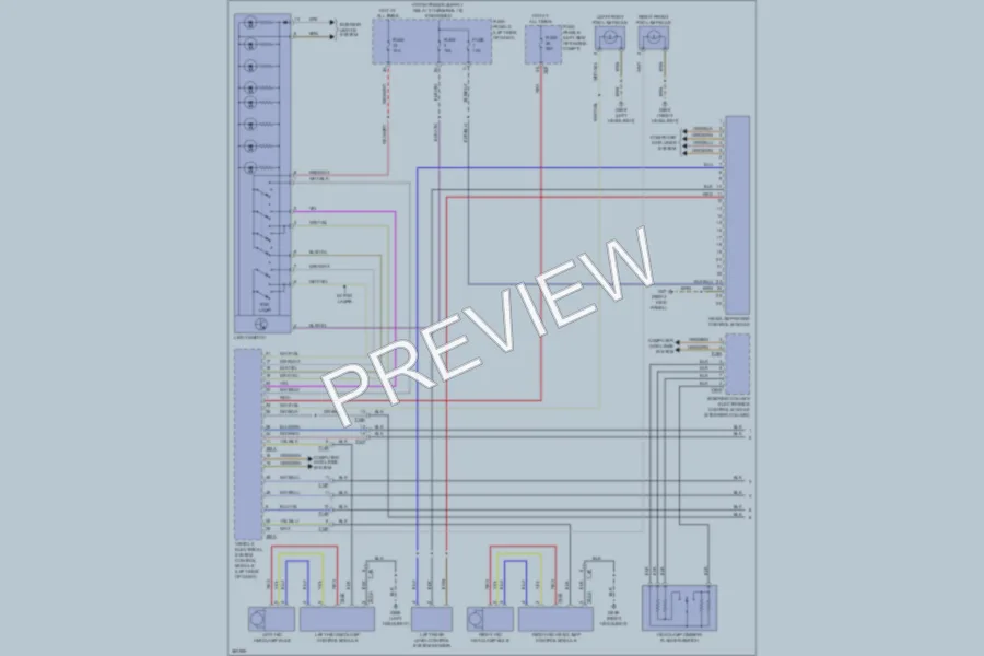 2011 Volkswagen Golf Headlights wiring diagram preview