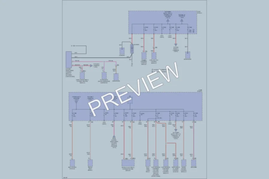 2011 Volkswagen Golf Power Distribution wiring diagram preview