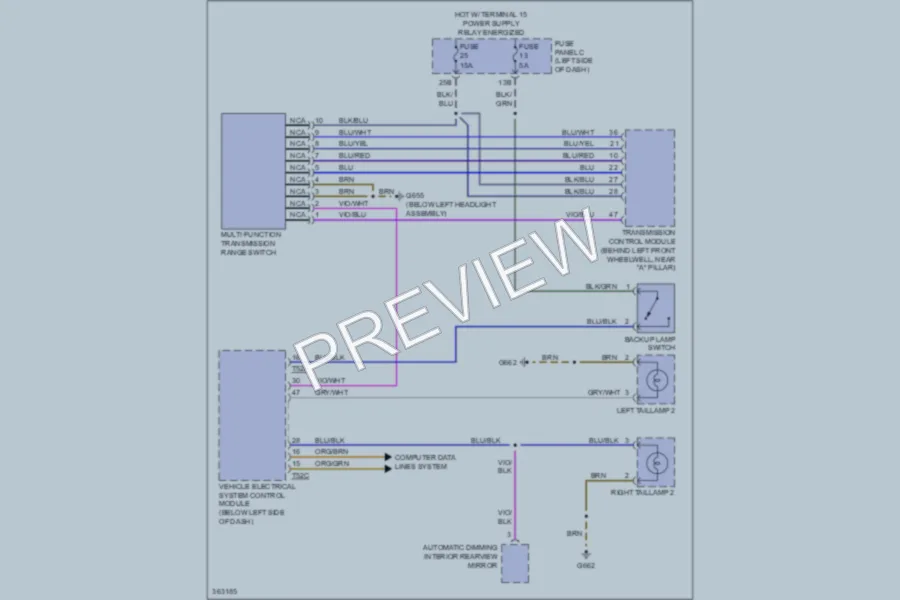 2011 Volkswagen 4D Sedan Exterior Lights wiring diagram preview