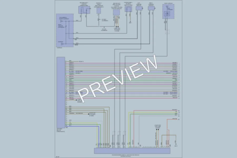 2011 Volkswagen 4D Sedan Navigation wiring diagram preview