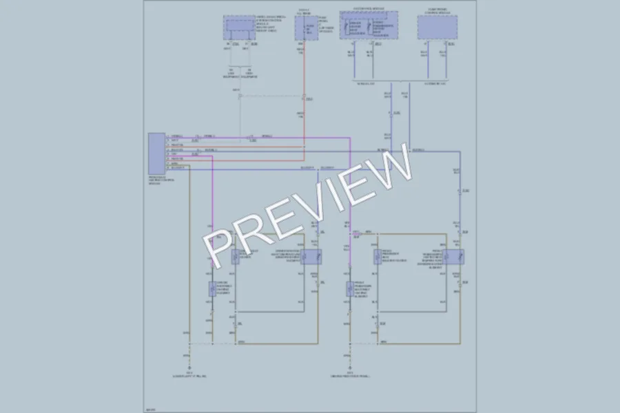 2011 Volkswagen 4D Sedan Power Seats wiring diagram preview