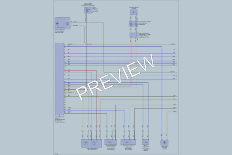2011 Volkswagen 4D Sedan Supplemental Restraints wiring diagram preview