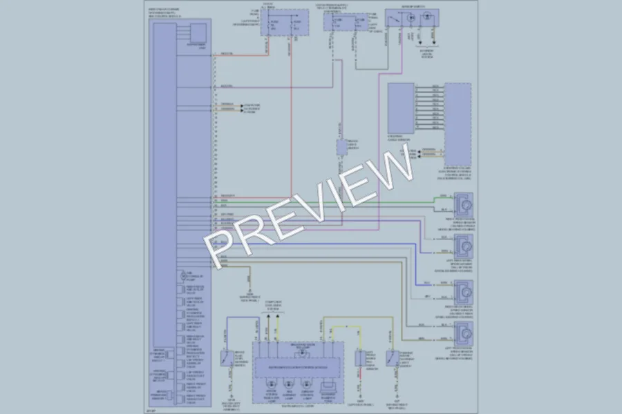 2011 Volkswagen 4D Wagon Anti Lock Brakes wiring diagram preview