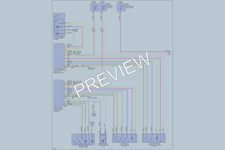 2011 Volkswagen 4D Wagon Power Door Locks wiring diagram preview