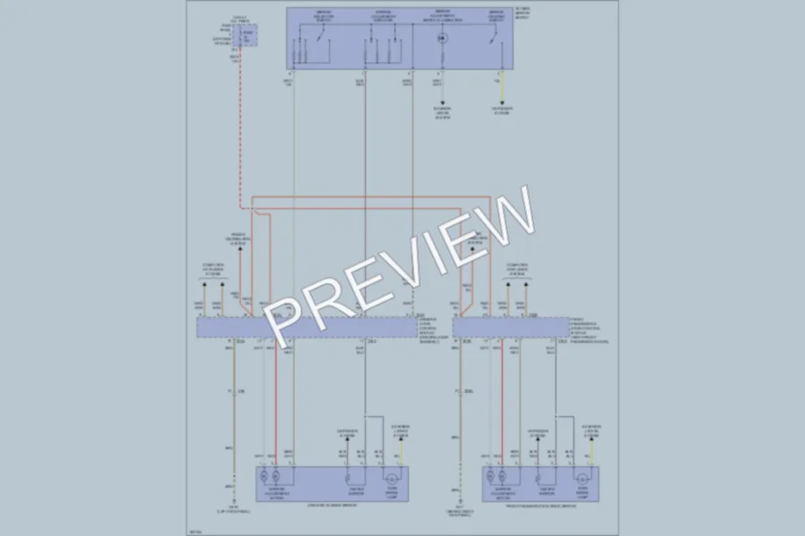 2011 Volkswagen 4D Wagon Power Mirrors wiring diagram preview