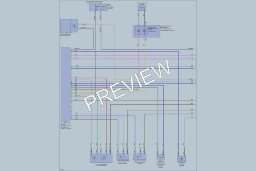 2011 Volkswagen 4D Wagon Supplemental Restraints wiring diagram preview