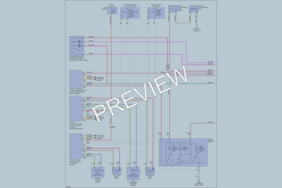 2011 Volkswagen PassatCC Interior Lights wiring diagram preview