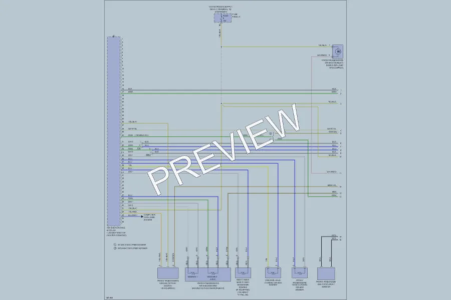 2011 Volkswagen PassatCC Supplemental Restraints wiring diagram preview