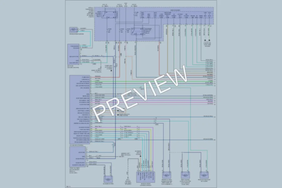 2011 Volkswagen Routan Air Conditioning wiring diagram preview
