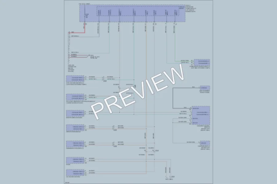 2011 Volkswagen Routan Computer Data Lines wiring diagram preview