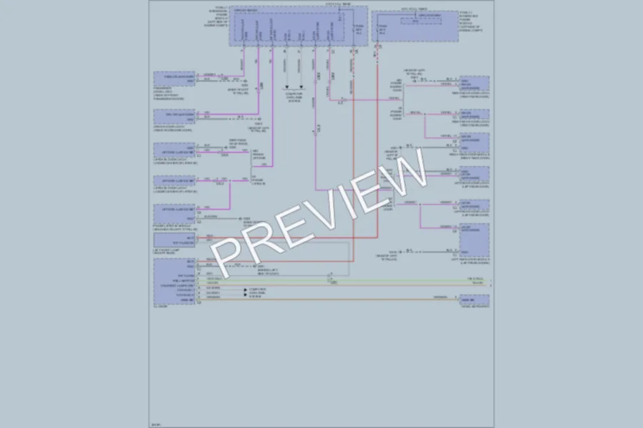 2011 Volkswagen Routan Interior Lights wiring diagram preview