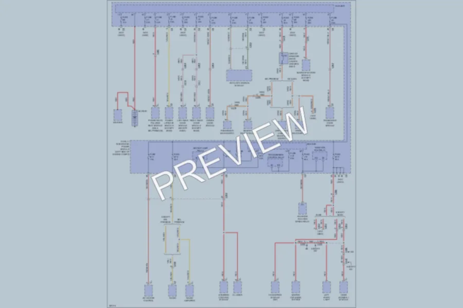 2011 Volkswagen Routan Power Distribution wiring diagram preview