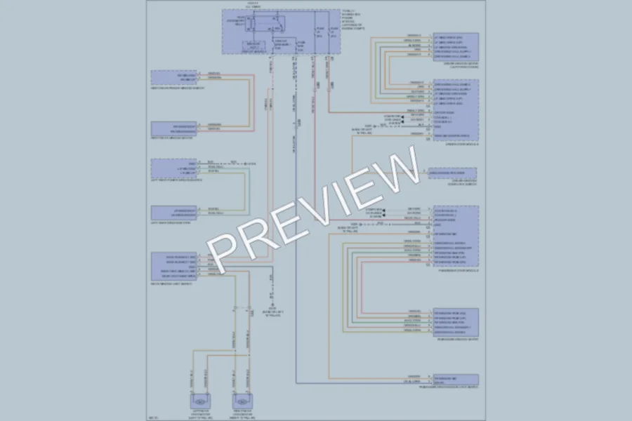 2011 Volkswagen Routan Power Windows wiring diagram preview