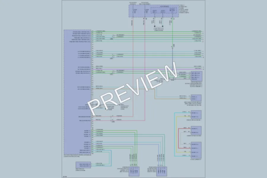 2011 Volkswagen Routan Supplemental Restraints wiring diagram preview