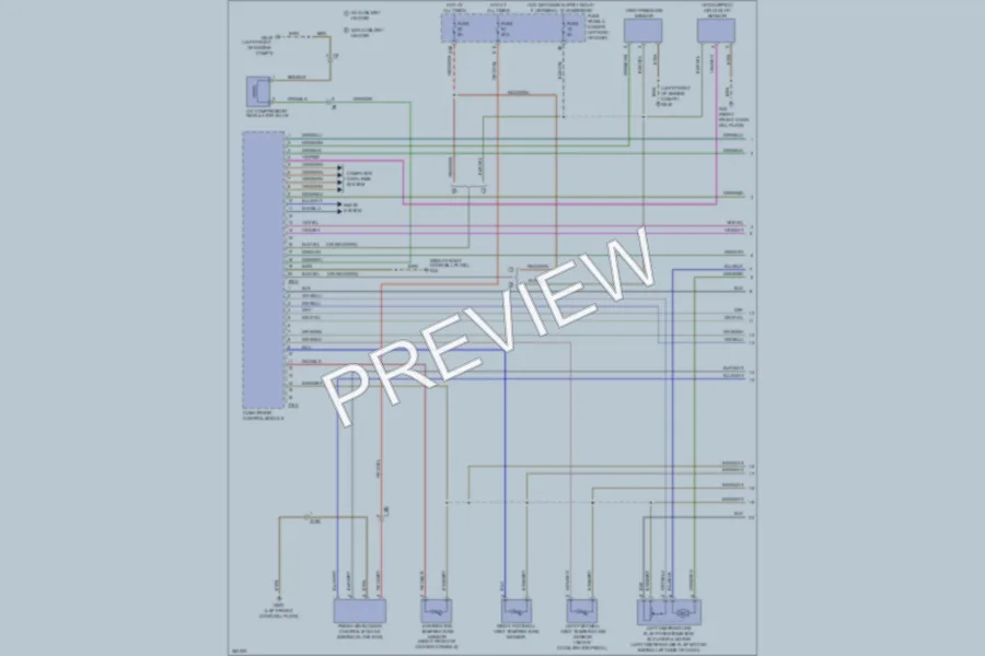 2011 Volkswagen Tiguan Air Conditioning wiring diagram preview