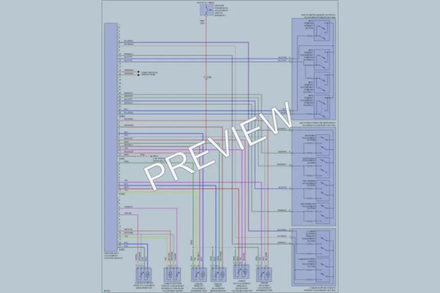 2011 Volkswagen Tiguan Memory Systems wiring diagram preview