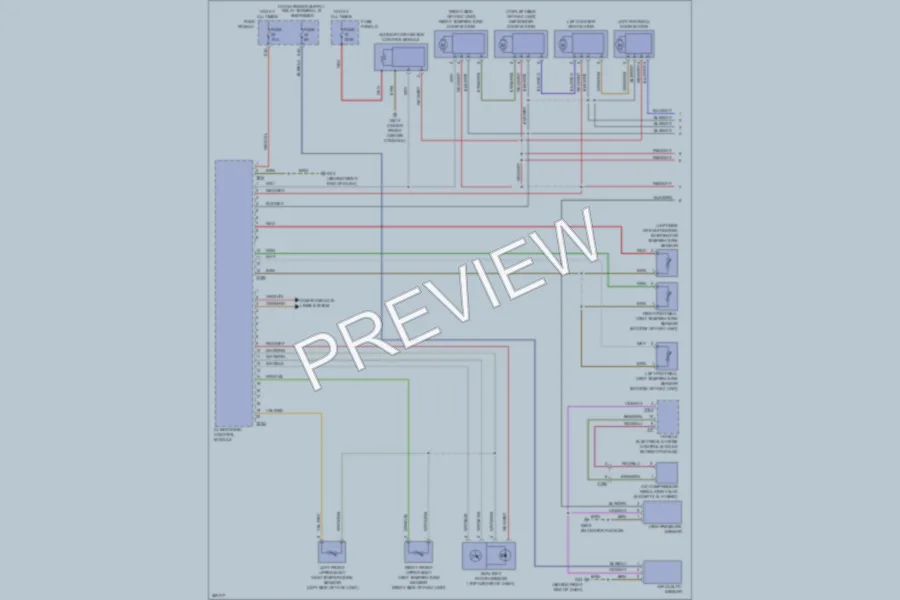 2011 Volkswagen Touareg Air Conditioning wiring diagram preview