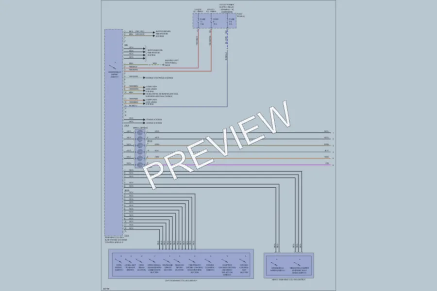 2011 Volkswagen Touareg Body Control Modules wiring diagram preview