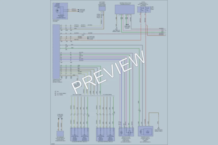 2011 Volkswagen Touareg Cruise Control wiring diagram preview