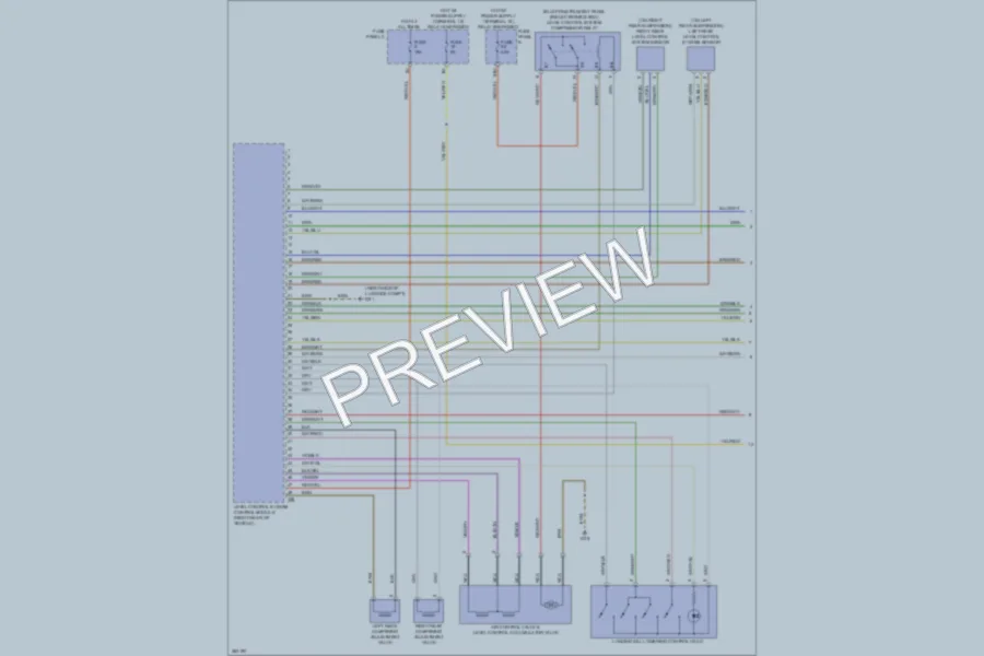 2011 Volkswagen Touareg Electronic Suspension wiring diagram preview
