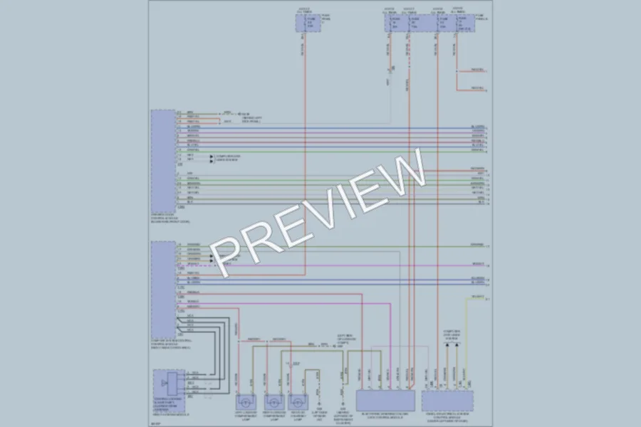 2011 Volkswagen Touareg Power Door Locks wiring diagram preview