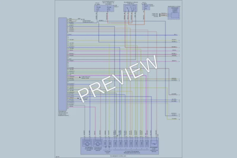 2011 Volkswagen Touareg Transmission wiring diagram preview