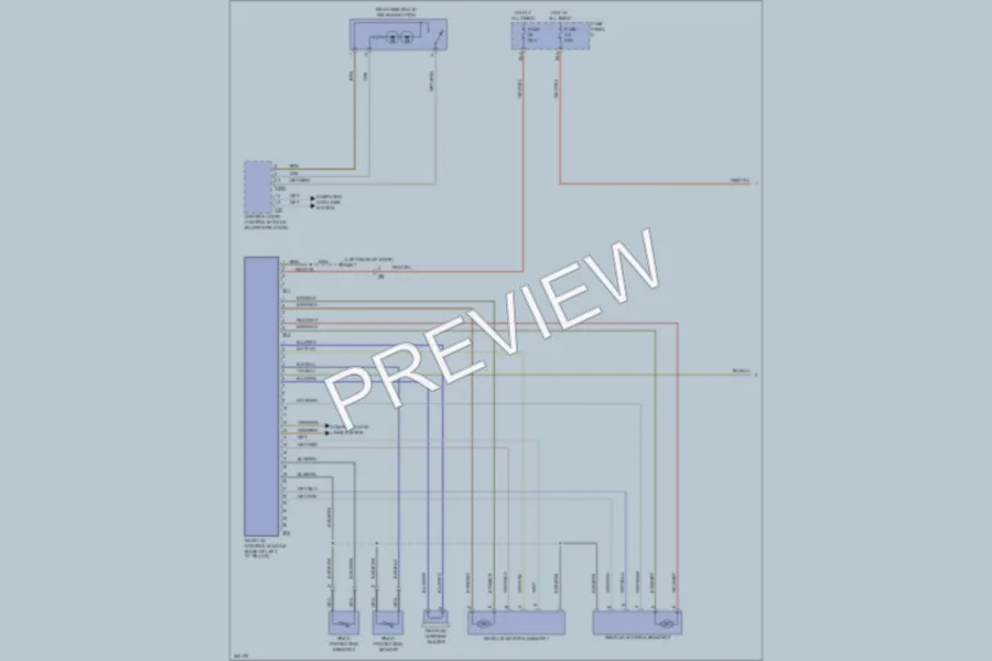 2011 Volkswagen Touareg Trunk Tailgate Fuel Door wiring diagram preview