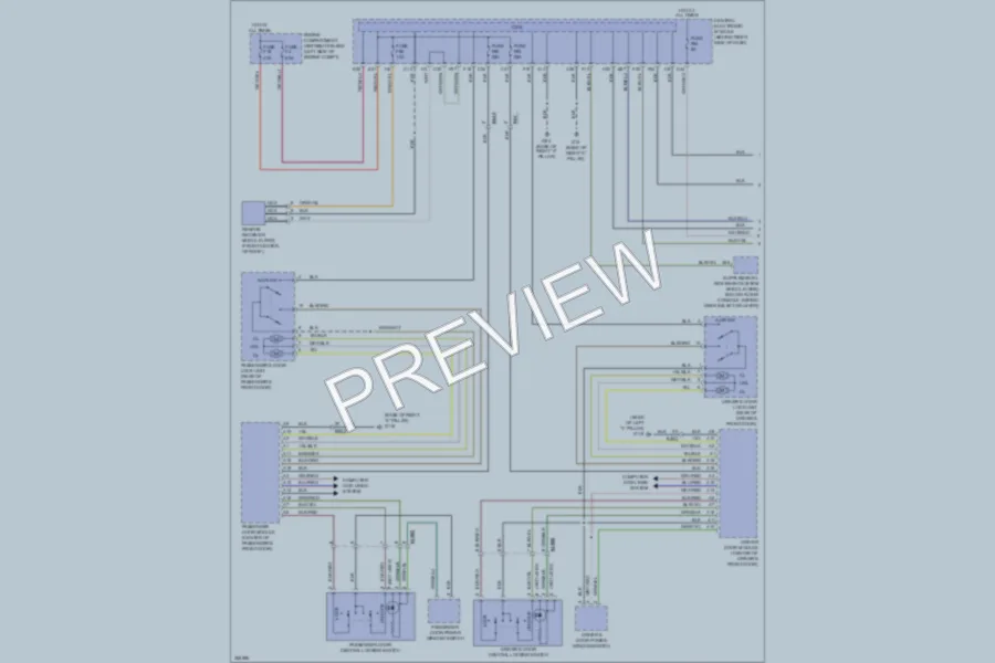 2011 Volvo C70 Power Door Locks wiring diagram preview