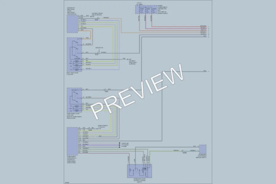 2011 Volvo S40 Power Door Locks wiring diagram preview