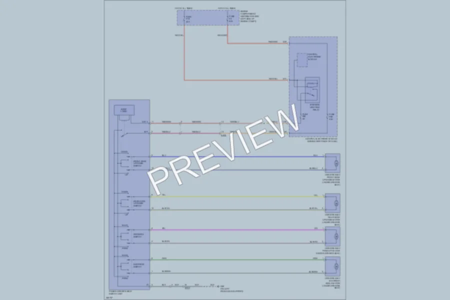2011 Volvo S40 Power Seats wiring diagram preview