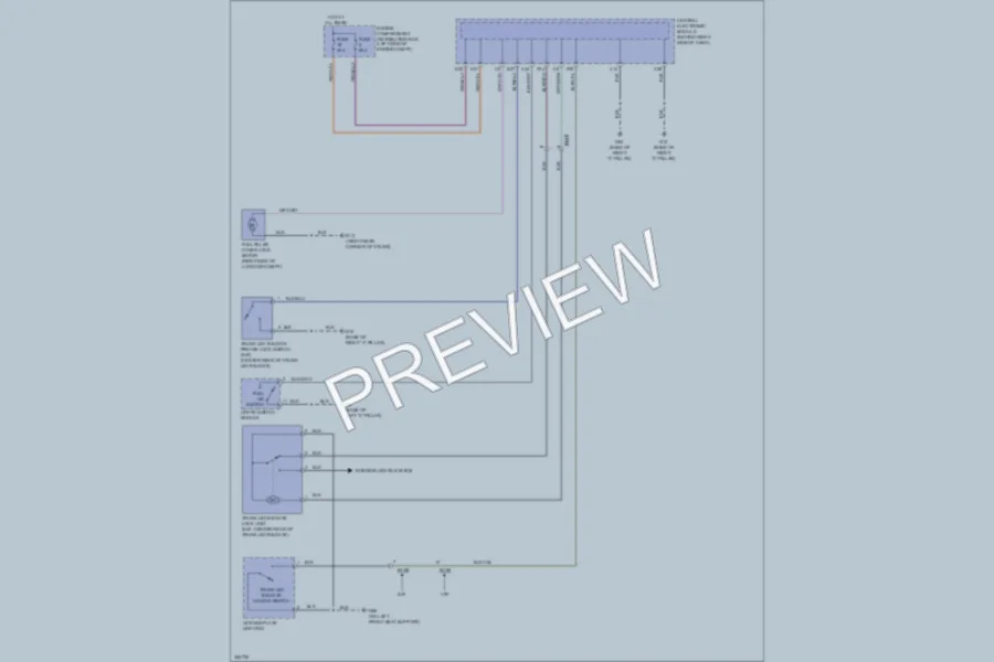 2011 Volvo S40 Trunk Tailgate Fuel Door wiring diagram preview