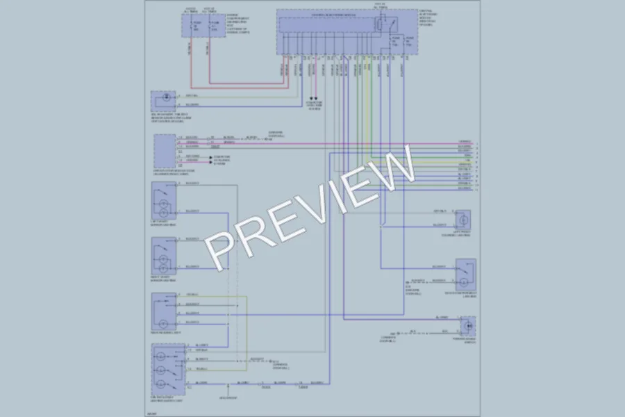 2011 Volvo S60 Interior Lights wiring diagram preview