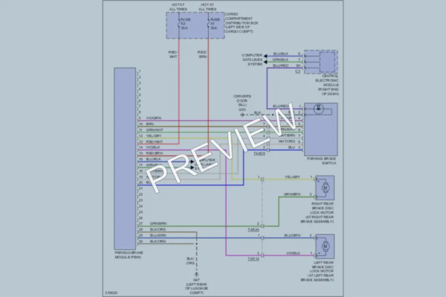 2011 Volvo S60 Shift Interlock wiring diagram preview