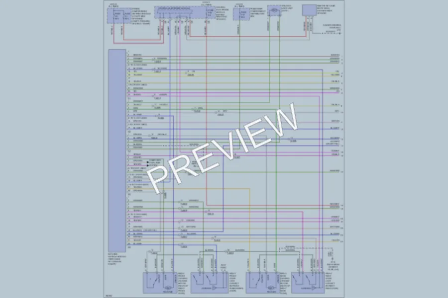2011 Volvo S80 Power Door Locks wiring diagram preview