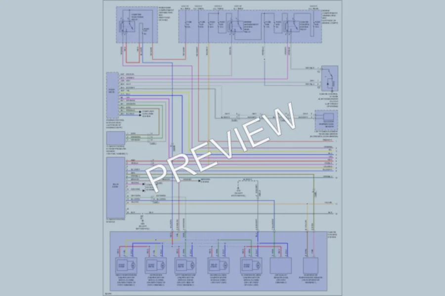 2011 Volvo XC60 Air Conditioning wiring diagram preview