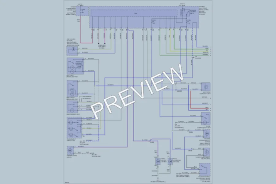 2011 Volvo XC60 Interior Lights wiring diagram preview