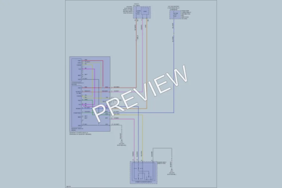 2011 Volvo XC60 Power Top Sunroof wiring diagram preview