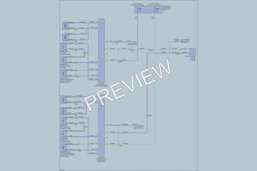2011 Volvo XC70 Power Seats wiring diagram preview