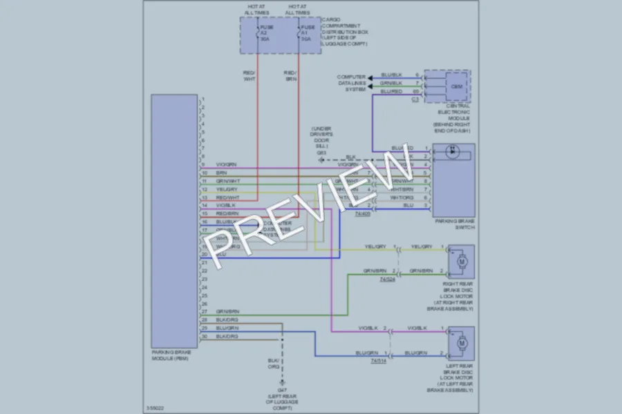 2011 Volvo XC70 Shift Interlock wiring diagram preview