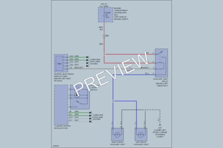 2011 Volvo XC90 Exterior Lights wiring diagram preview
