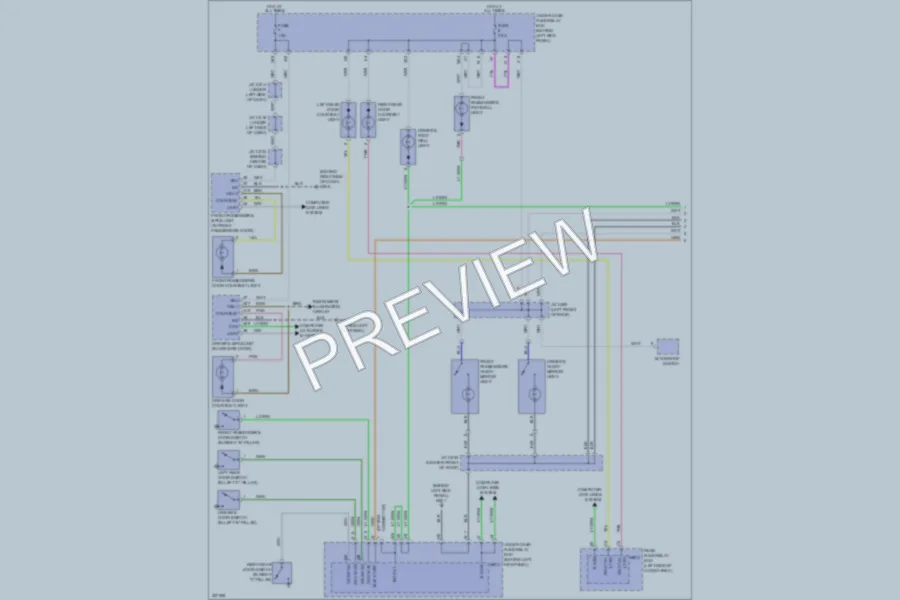 2012 Acura MDX Interior Lights wiring diagram preview