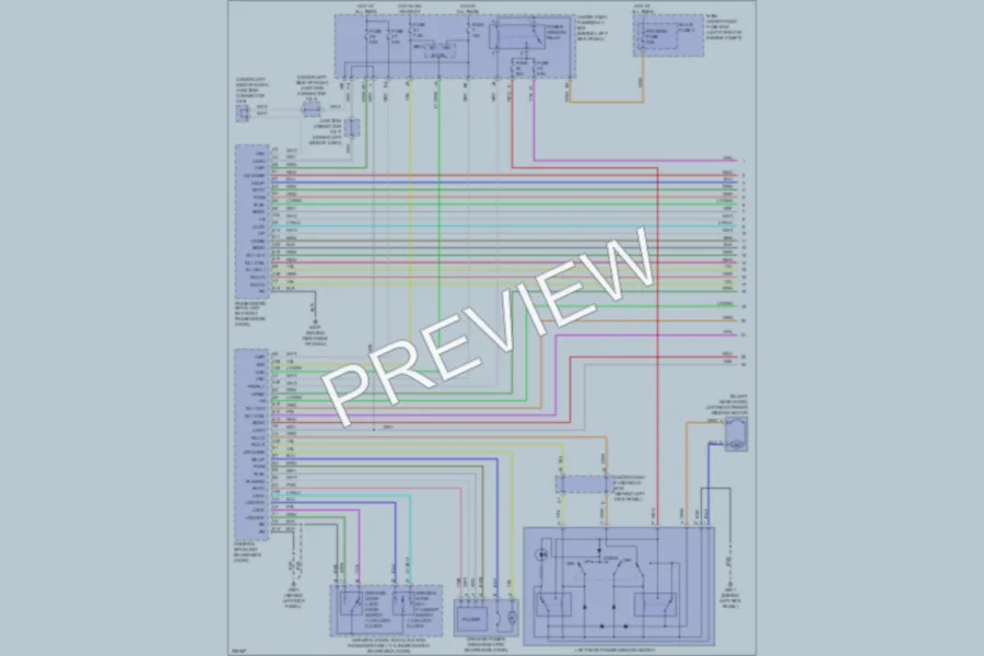 2012 Acura MDX Power Windows wiring diagram preview