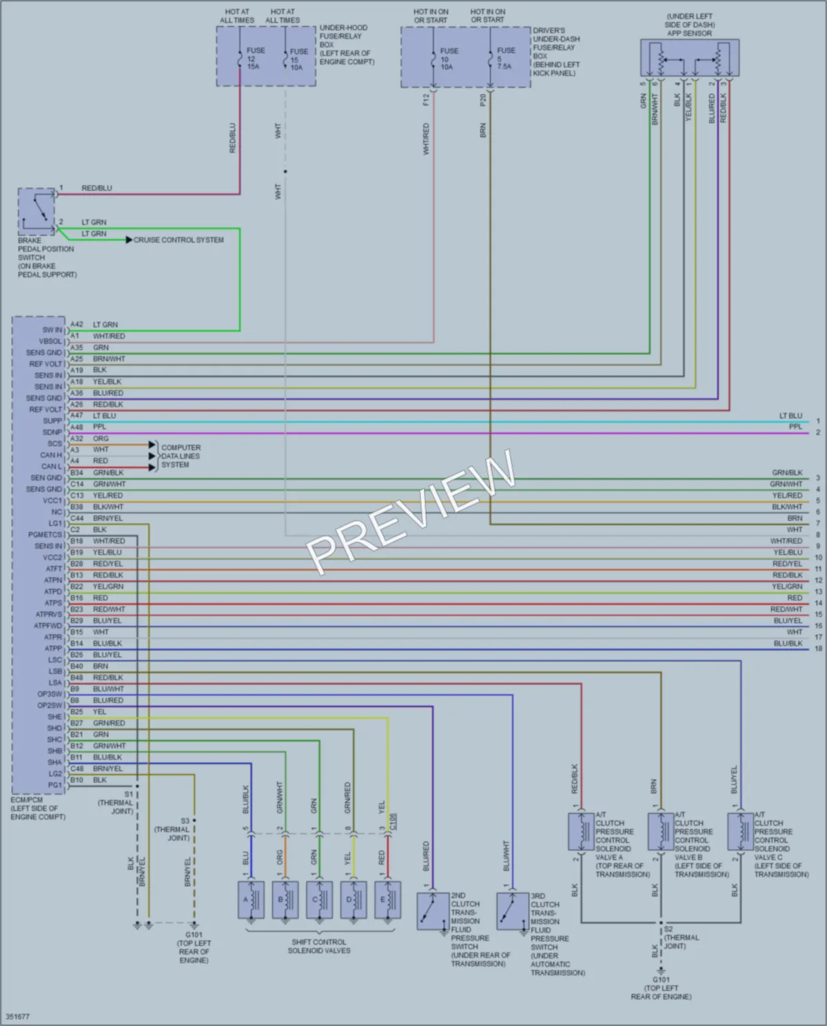 2012 Acura TSX Transmission wiring diagram preview