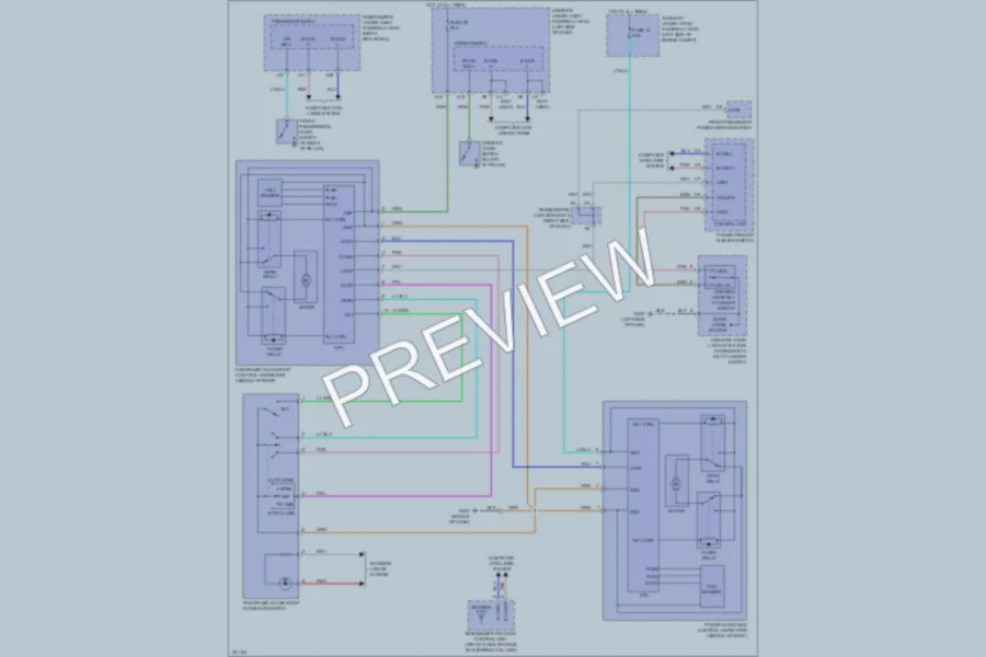 2012 Acura ZDX Power Top Sunroof wiring diagram preview